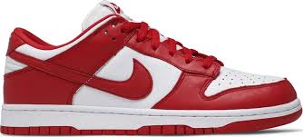 Dunk Low White and University Red